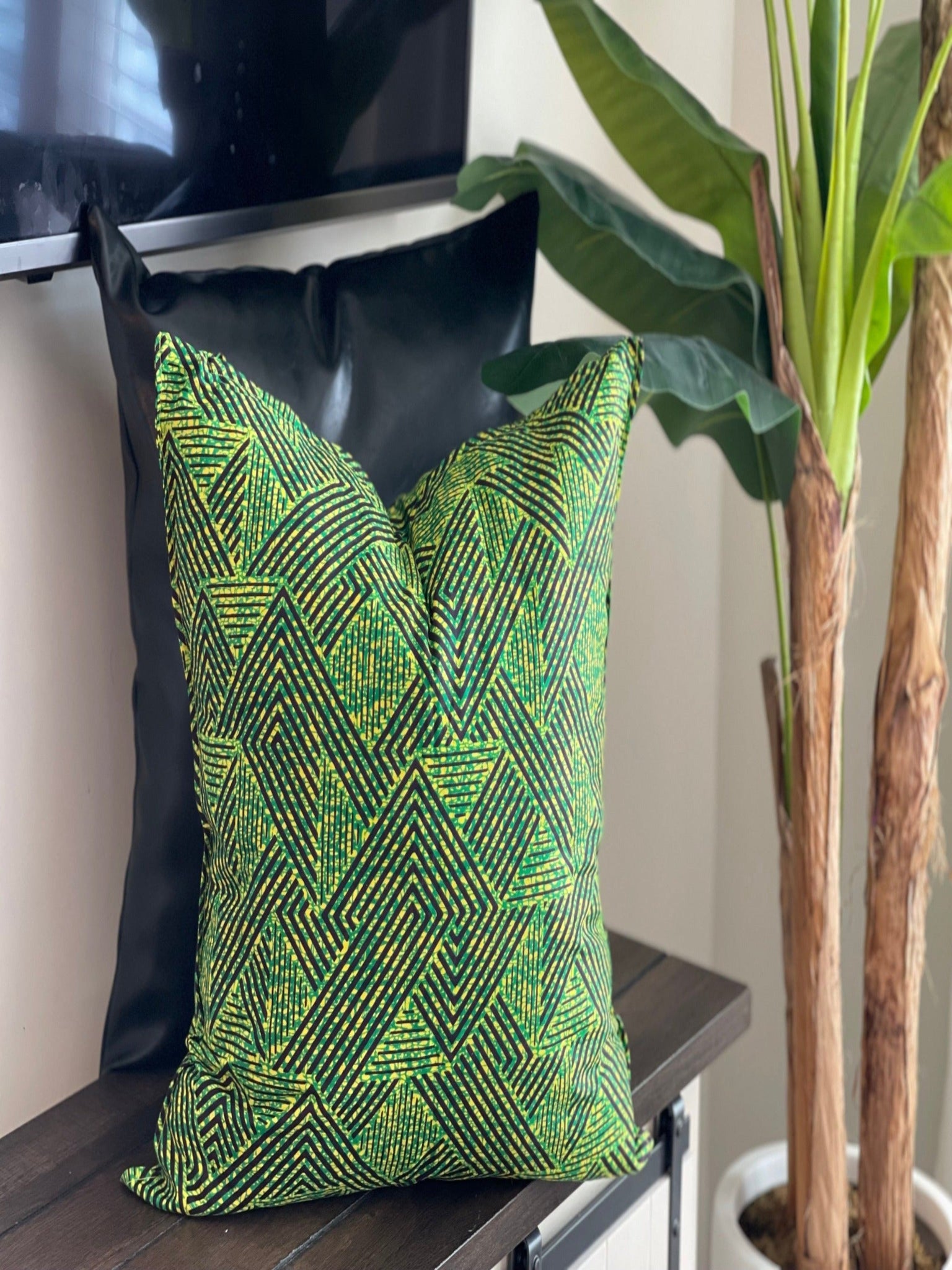 Green Authentic African Print Pillowcases