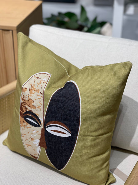 Green Akewa Mask Pillowcases