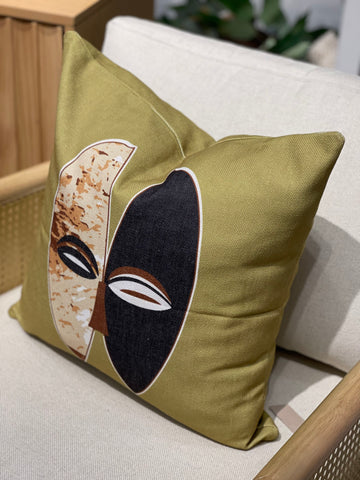 Green Akewa Mask Pillowcases