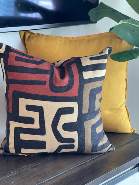 African Kuba Cloth Pillowcases