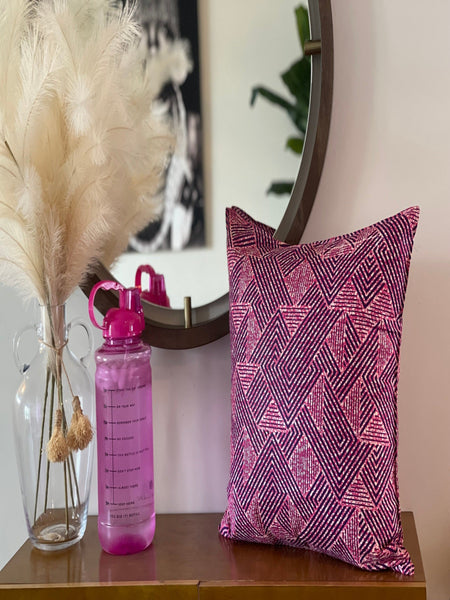 Pink Authentic African Fabric Pillowcases