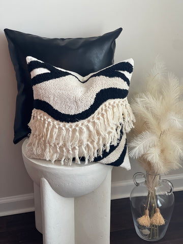 Boho Cream / Black Pillowcases