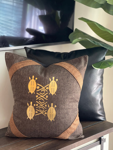 Brown/Gold Modern Pillowcases