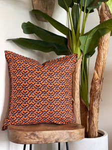 Authentic African Print Pillowcases Orange