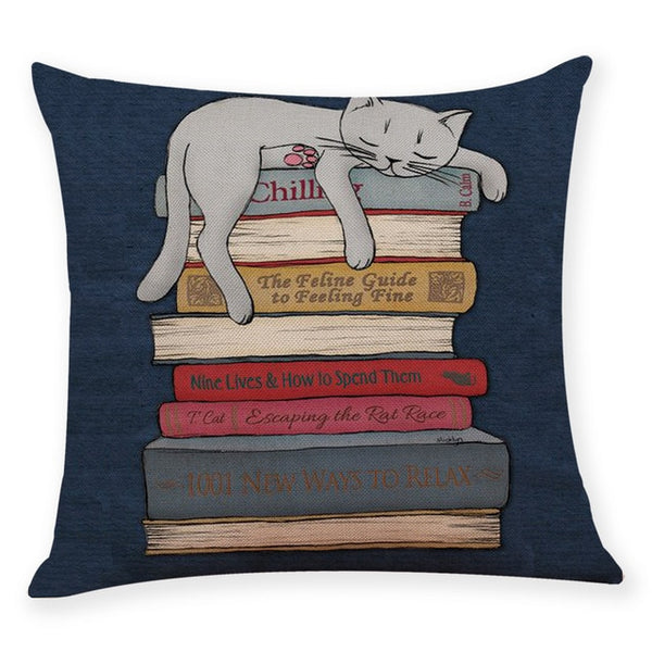 Cat Lovers Throw Pillow cases