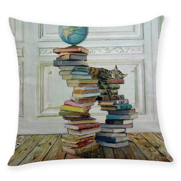 Cat Lovers Throw Pillow cases