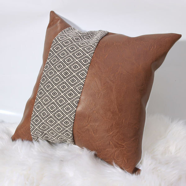 Faux Leather Pillowcase 18inch