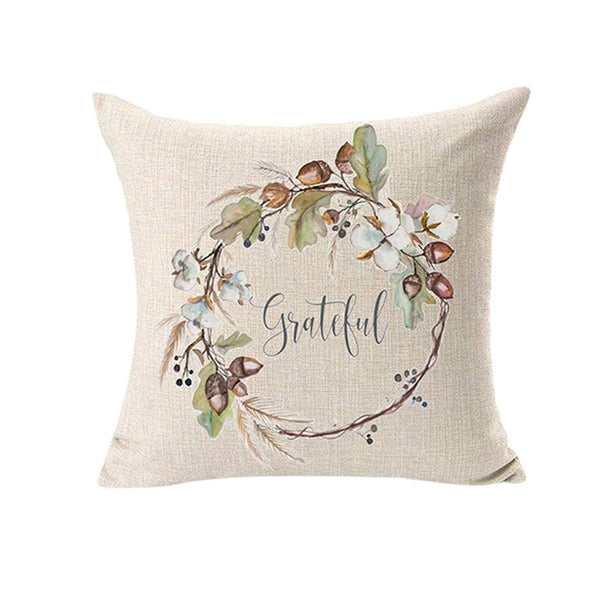 Fall Throw Pillow Cases Set of 4