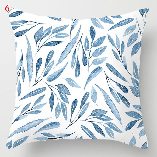 Modern Nordic Blue Pillowcases Collection