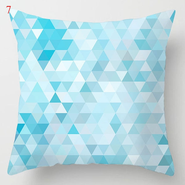 Modern Nordic Blue Pillowcases Collection