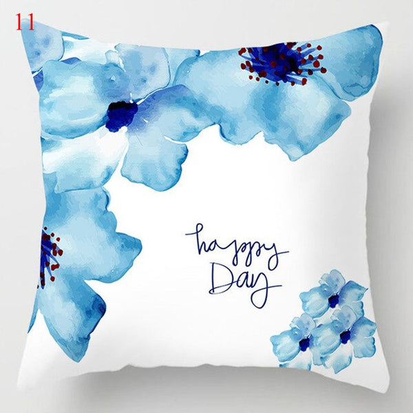 Modern Nordic Blue Pillowcases Collection