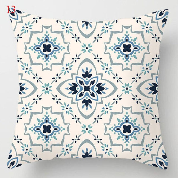 Modern Nordic Blue Pillowcases Collection