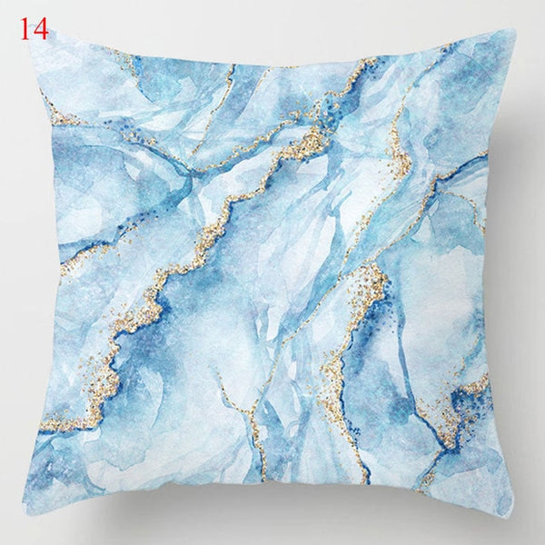 Modern Nordic Blue Pillowcases Collection