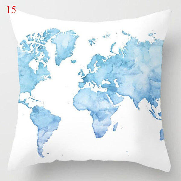 Modern Nordic Blue Pillowcases Collection