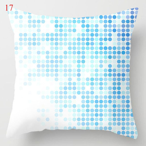 Modern Nordic Blue Pillowcases Collection