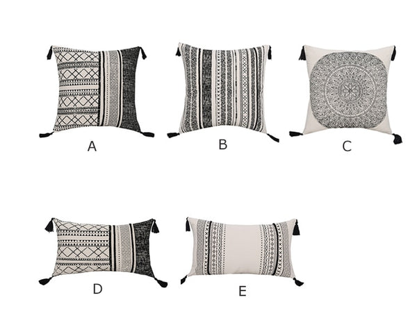 Boho Black/white Pillowcases