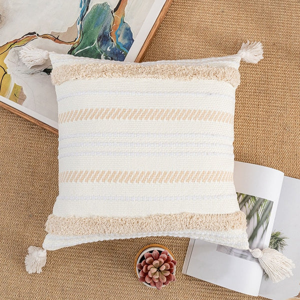 Bohemian Cream/Gray Pillowcases